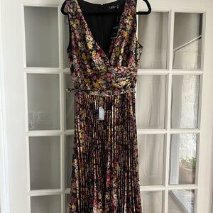 Gorgeous Lauren Ralph Lauren Gold Sequin Sleeveless Midi Dress size 14